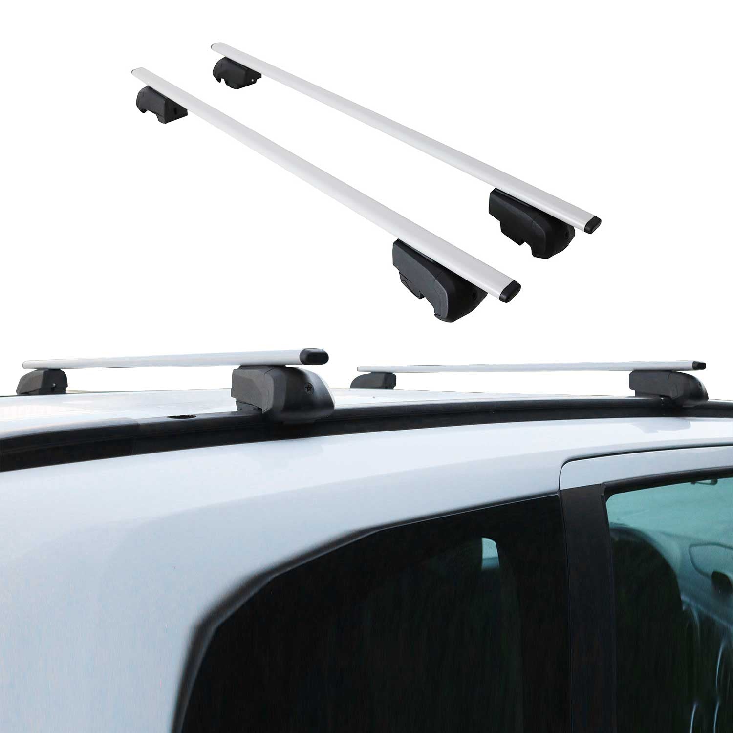 2021-2026 Cadillac Escalade Roof Rack Cross Bars Silver