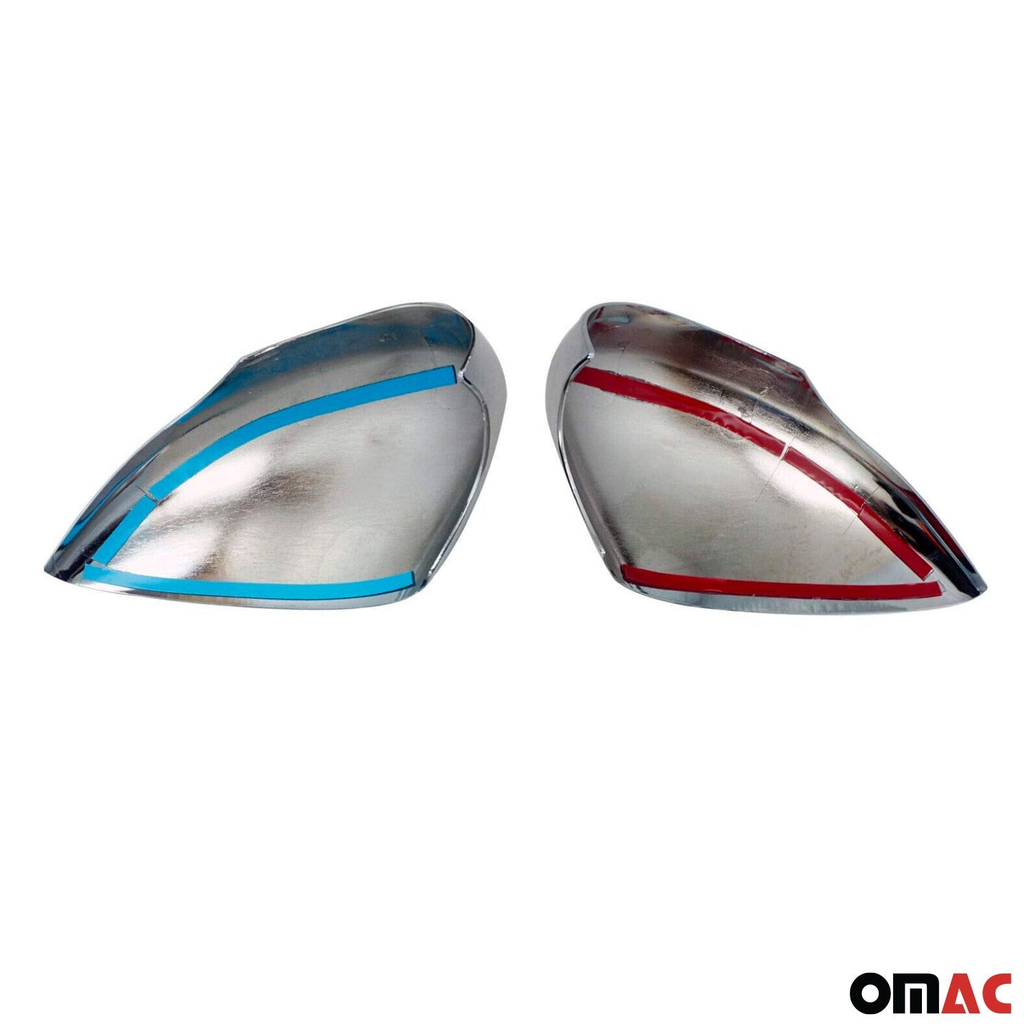 2011-2019 Ford Fiesta / B-Max Side Mirror Cover Caps Chrome Stainless Steel Silver 2Pcs