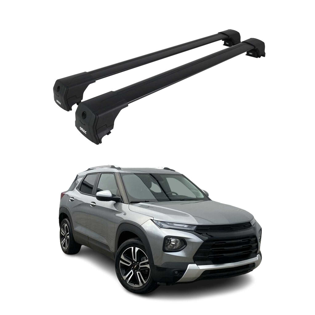 2021-2026 Chevrolet Trailbrazer Roof Rack Cross Bars Luggage Carrier Alu Black