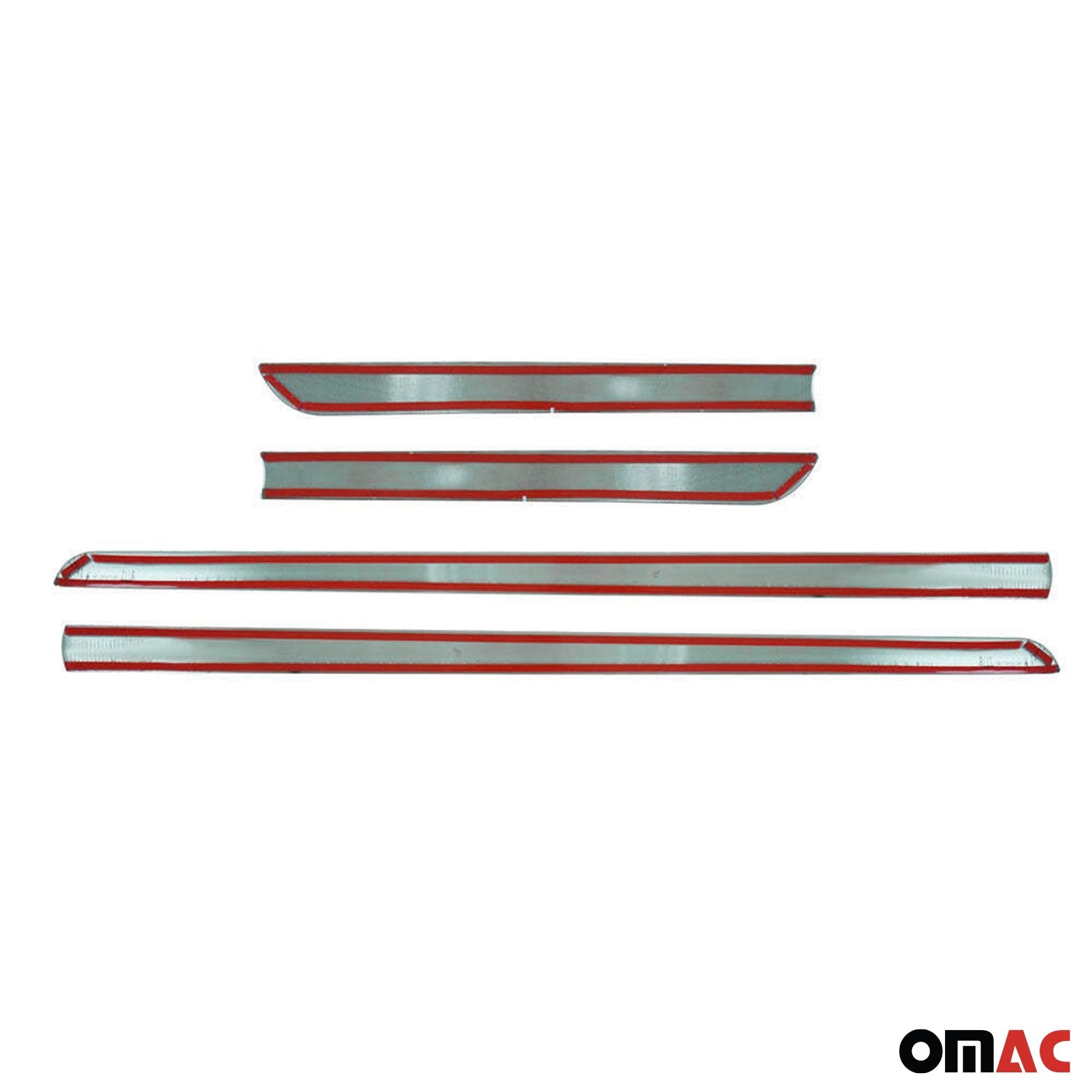 2005-2021 Nissan Frontier Extended Cab Side Door Molding Trim Skirt Garnish Stainless Steel Gloss 4Pcs