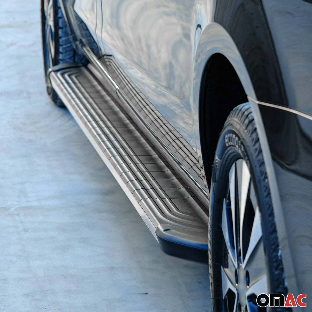 2003-2014 Mercedes Vito W639 L1/L2 Running Boards Side Steps Silver & Black