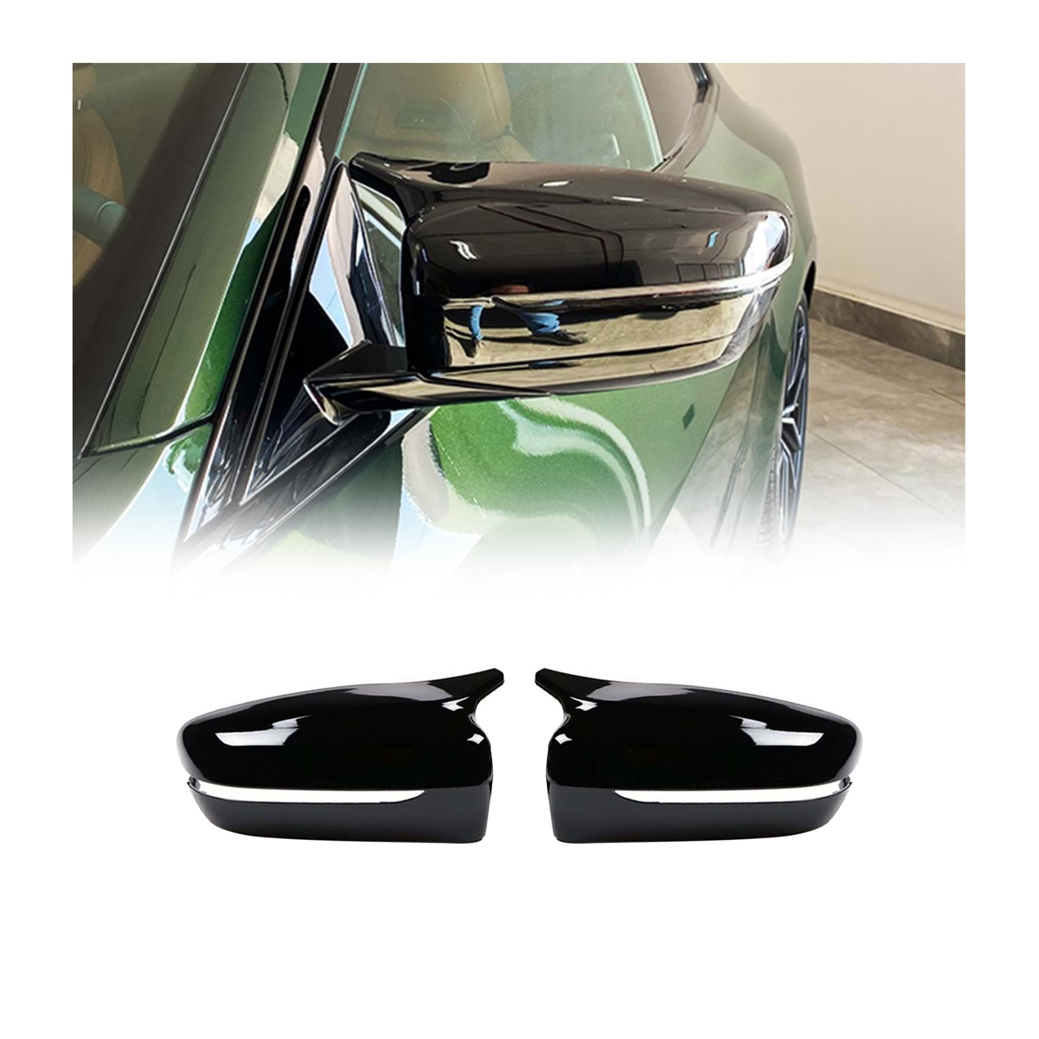 2016-2024 BMW 6 Series G32 /7 Series G11 /8 Series G14 G15 G16 Side Mirror caps cover Gloss Black