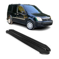2010-2013 Ford Transit Connect Short Running Boards Side Steps Silver & Black