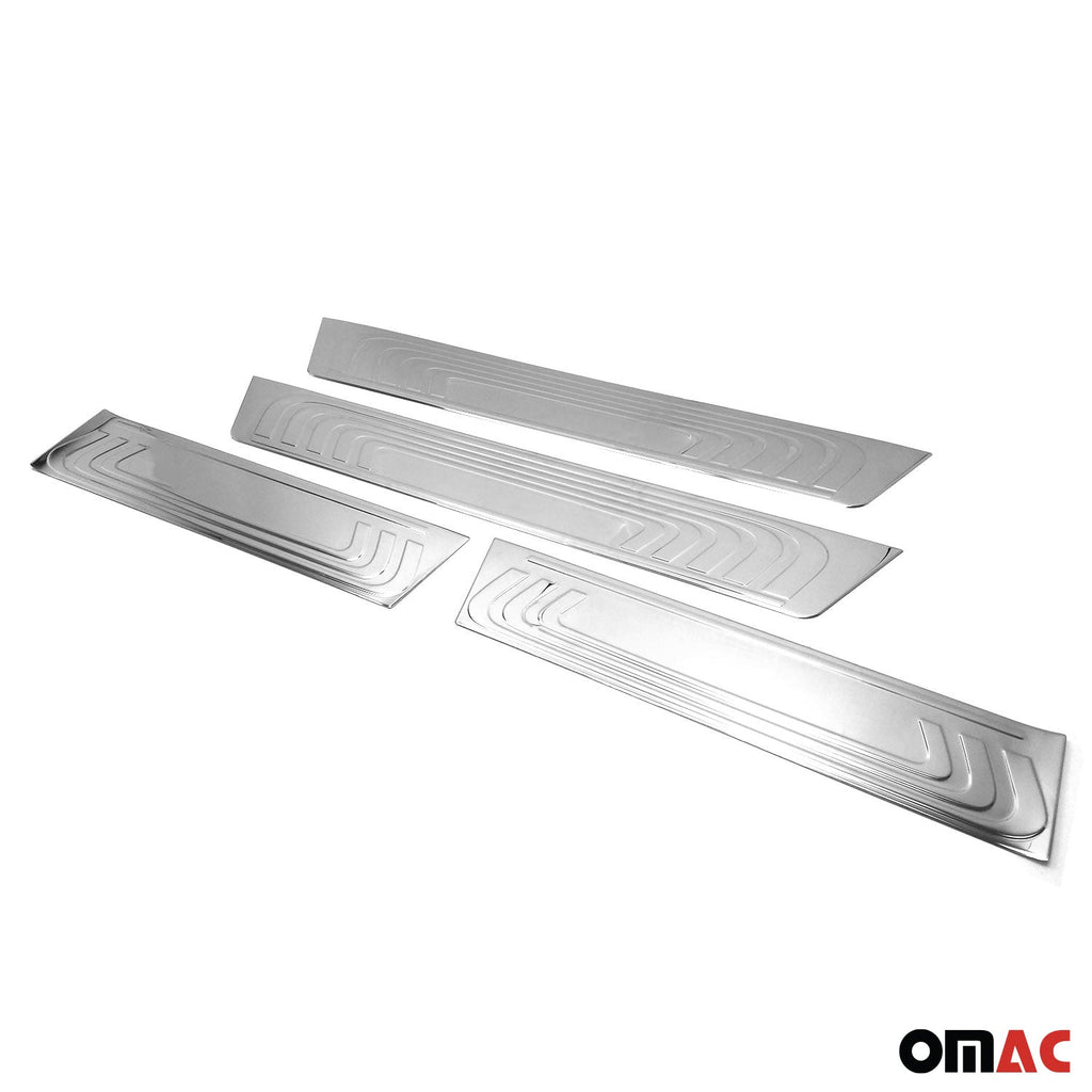 2016-2024 Mercedes Metris Door Sill Scuff Plate Scratch Protector Stainless Steel 4x