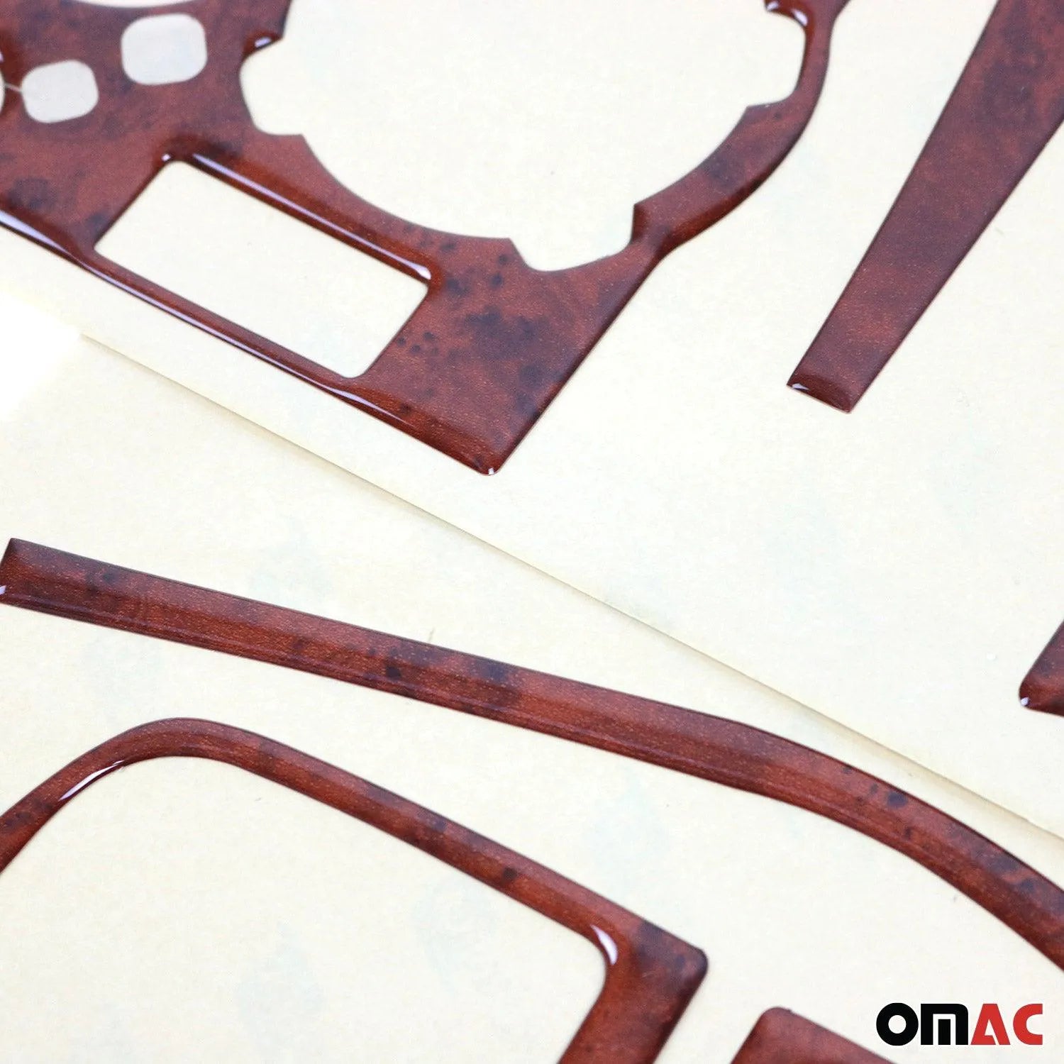 2015-2026 Ford Transit Wooden Look Dashboard Console Trim Kit 23 Pcs