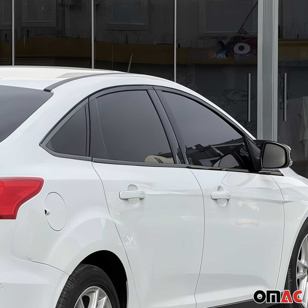2012-2018 Ford Focus Sedan Window Molding Trim Streamer Stainless Steel