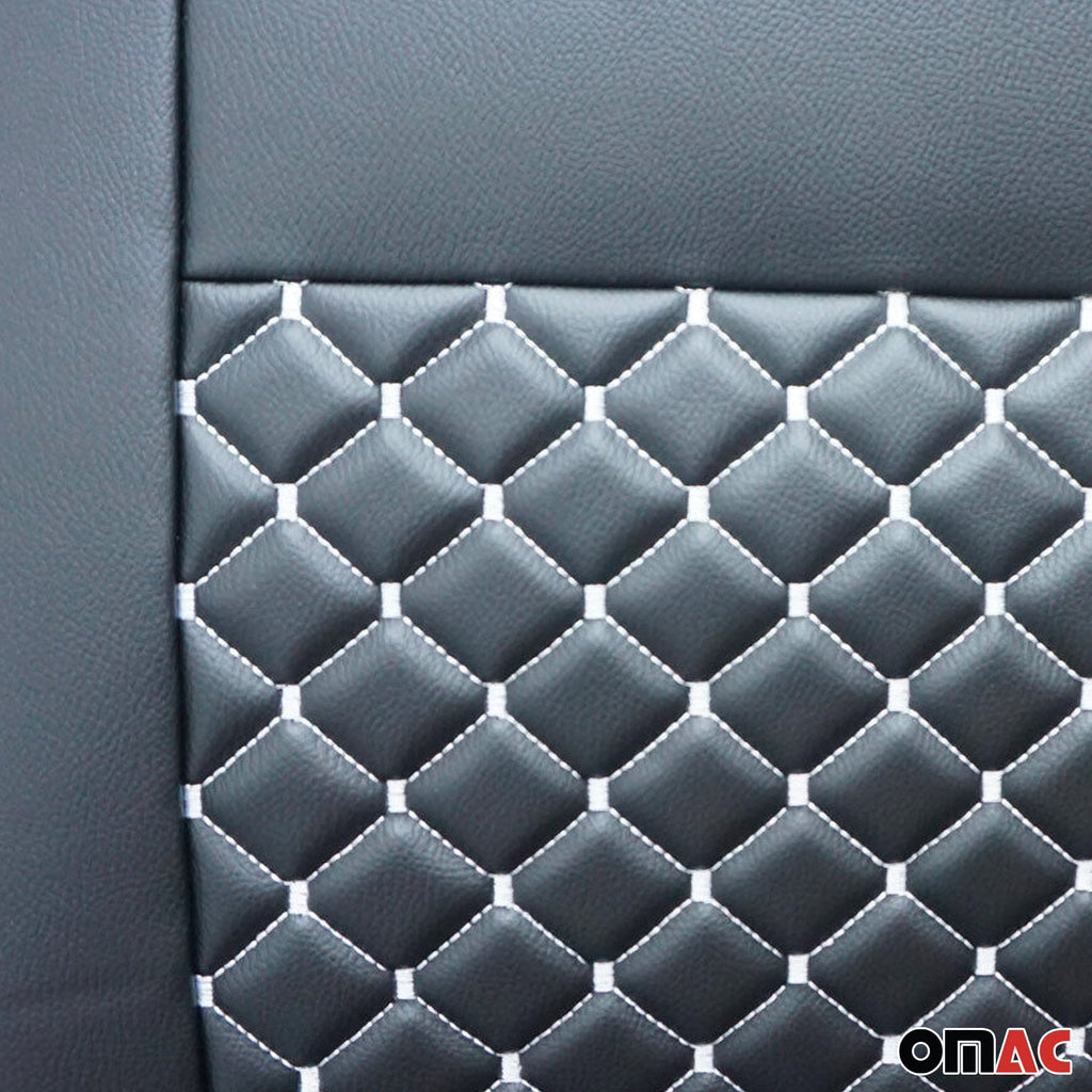 2006-2018 Mercedes Sprinter W906 Leather Custom fit Seat Cover Black White