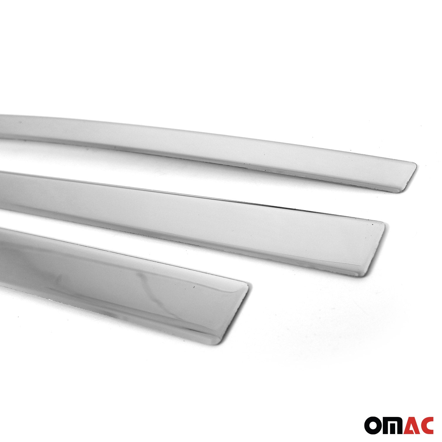 2007-2012 Dodge Nitro Side Door Molding Trim Skirt Garnish Stainless Steel Silver 4Pcs