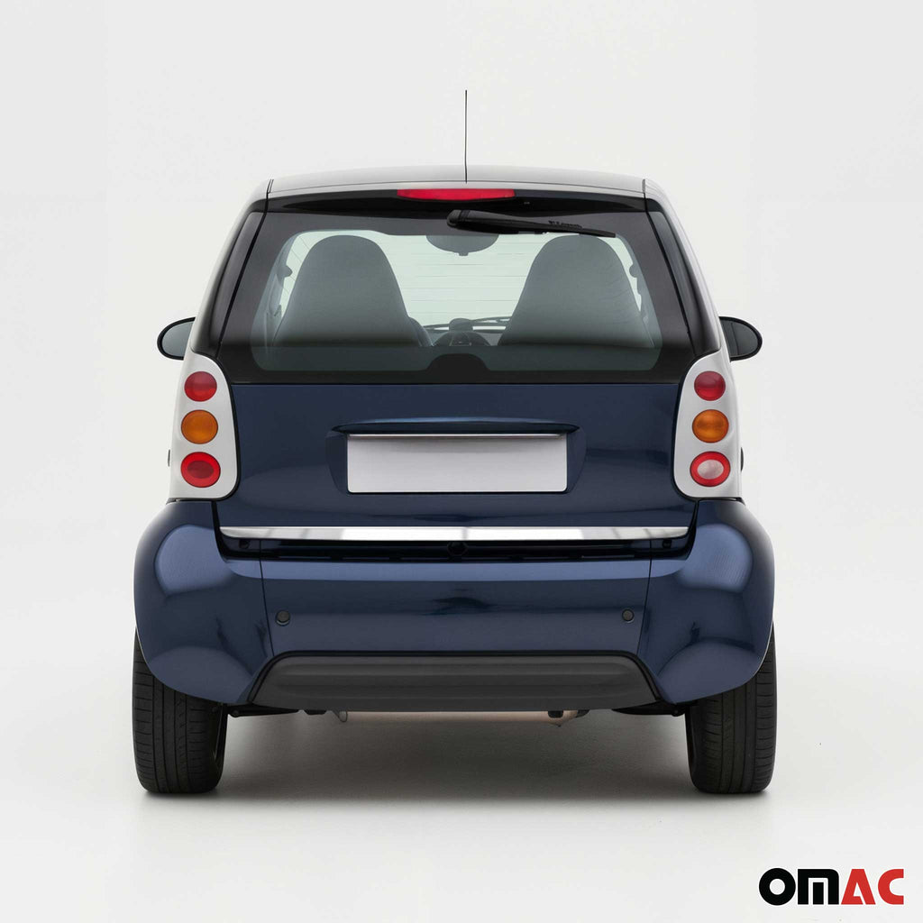 2007-2015 Smart ForTwo Rear Trunk Molding Trim Stainless Steel Silver
