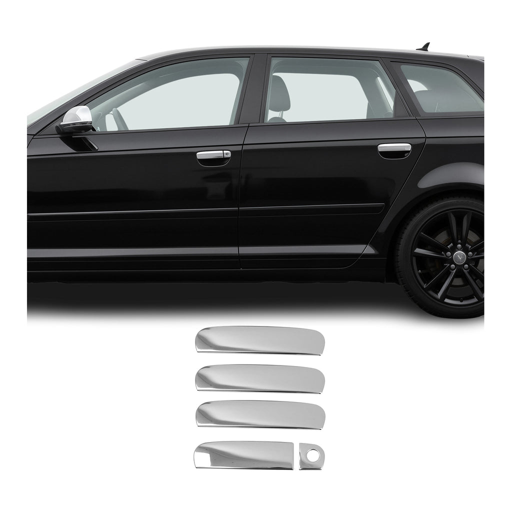 2004-2010 Audi A8 L Car Door Handle Cover Protector Stainless Steel Chrome 5 Pcs