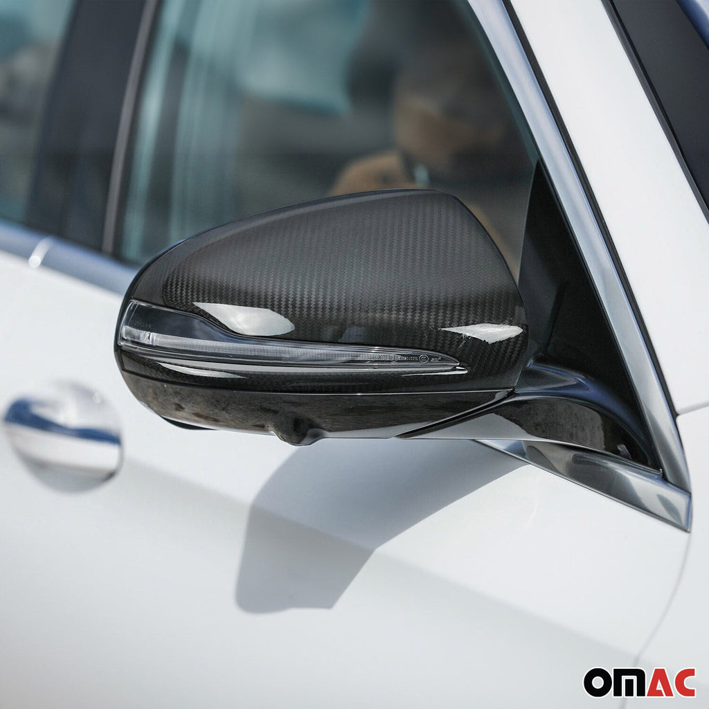2020-2026 Mercedes GLB Class X257 Side Mirror Cover Caps Carbon Fiber 2Pcs