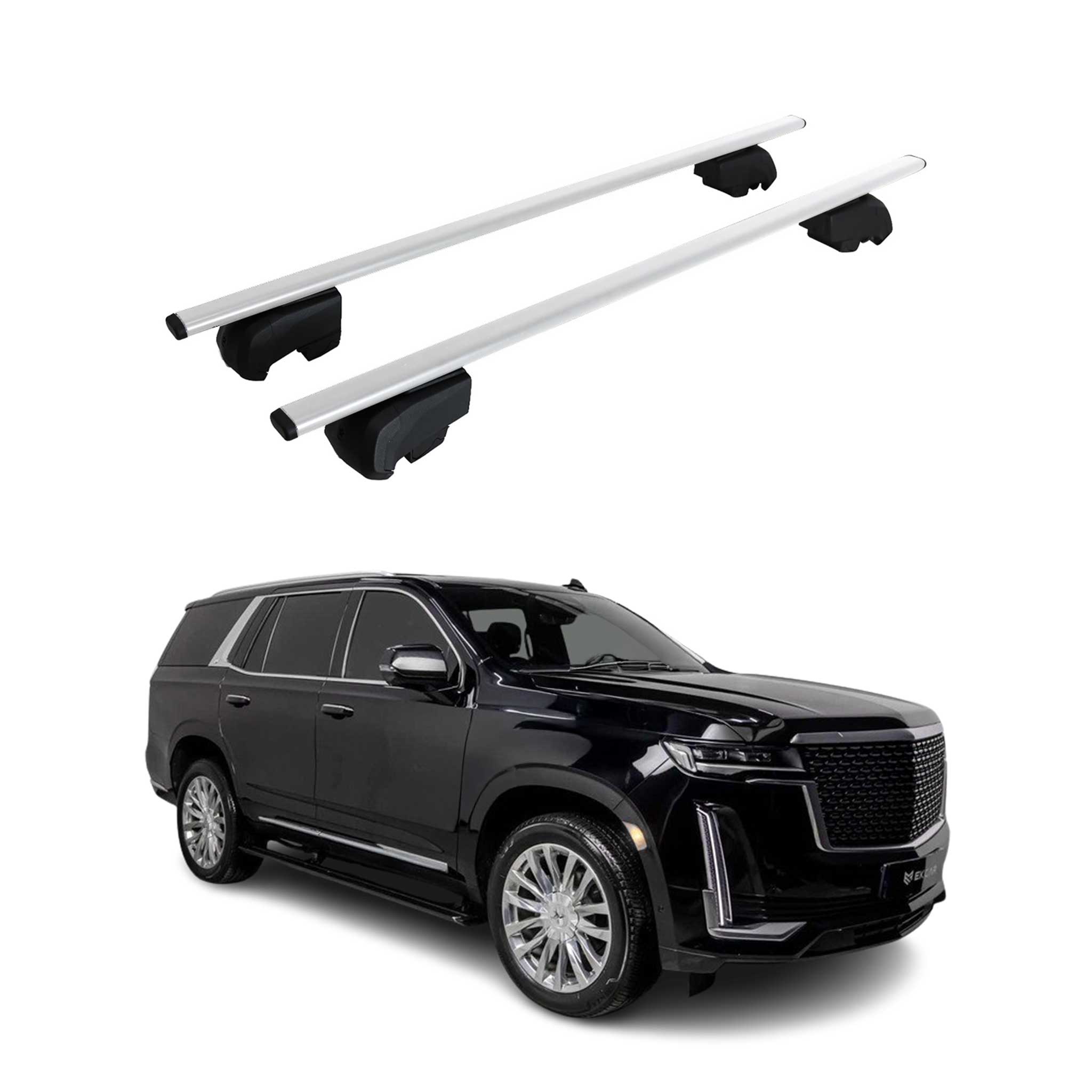 2021-2026 Cadillac Escalade Roof Rack Cross Bars Silver