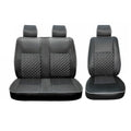 2015-2026 Ford Transit Leather Front Car Seat Covers Protector Black White