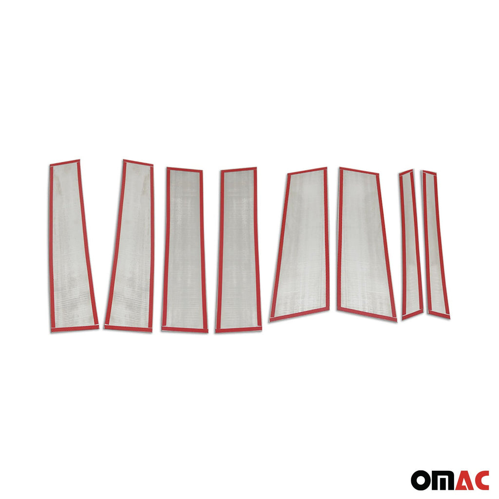 2015-2022 RAM ProMaster City B Pillar Trim Window & Side Door Trim Set Stainless Steel Chrome