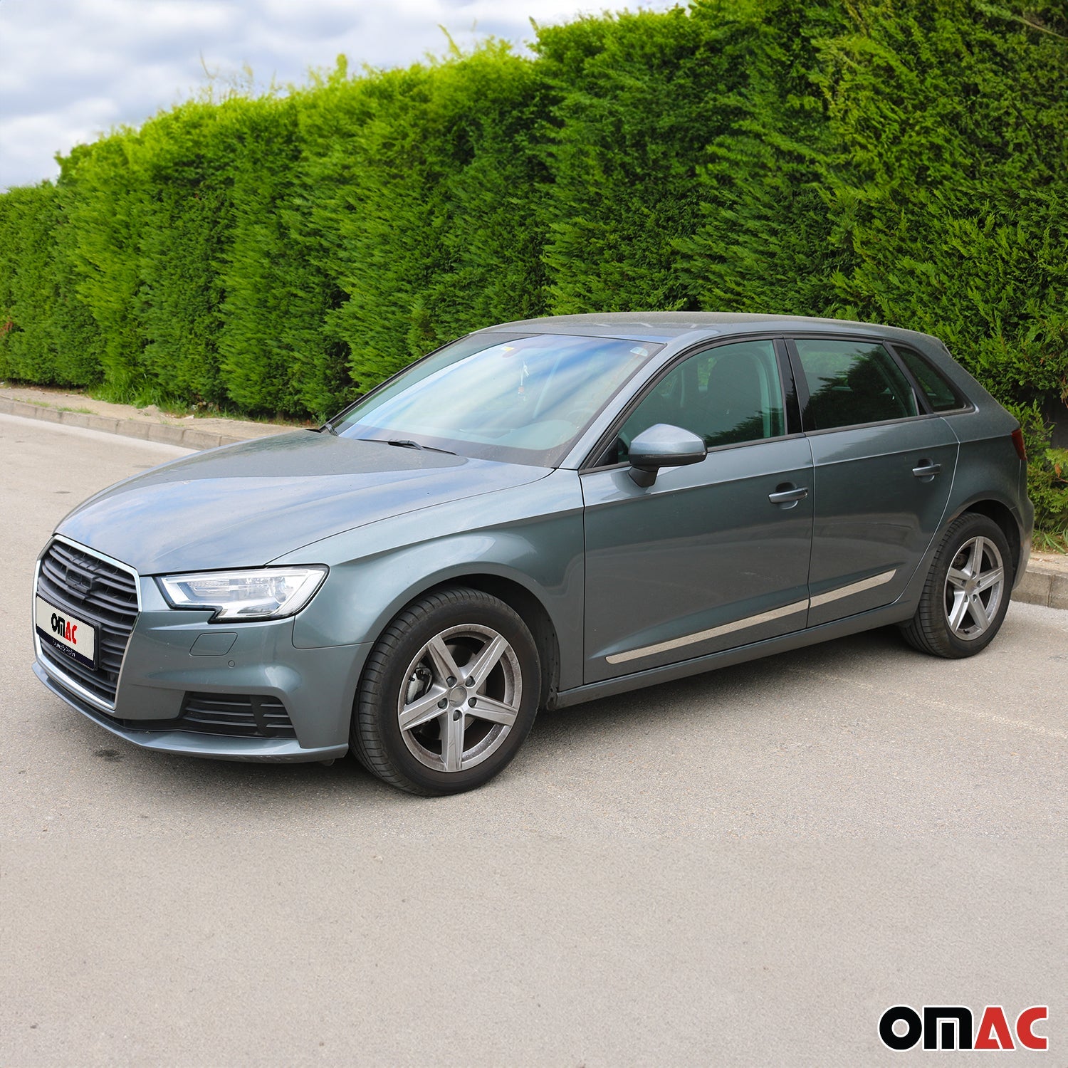 2017-2020 Nissan Rogue Sport Side Door Molding Trim Skirt Garnish Stainless Steel Gloss 4Pcs