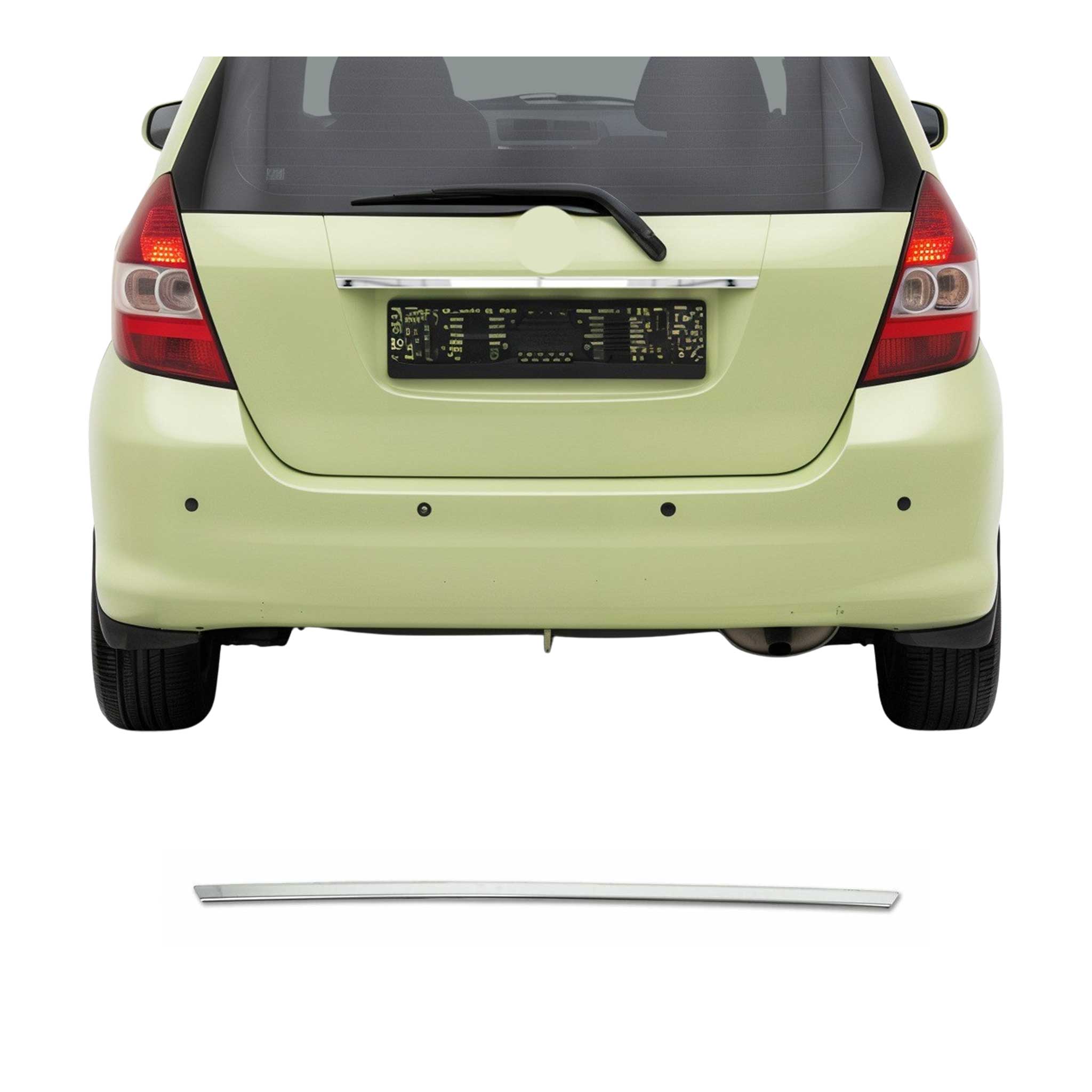 2006-2008 Honda Fit Rear Trunk Tailgate Door Handle Cover Stainless Steel Silver