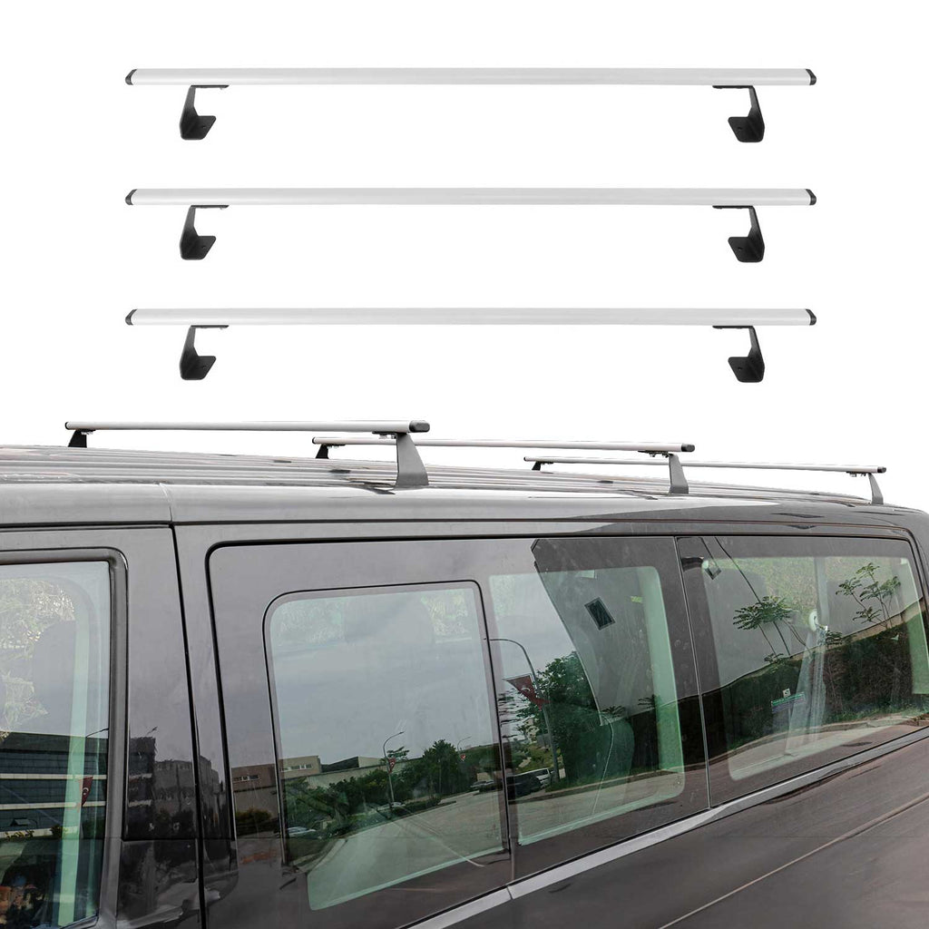 2003-2014 Mercedes Vito W639 Roof Rack Cross Bars 3Pcs Silver
