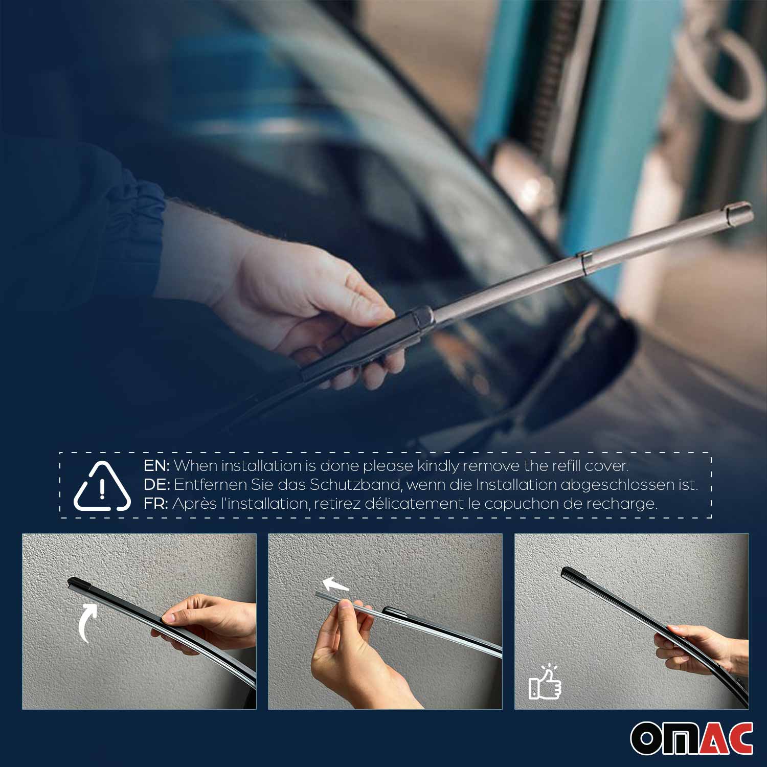 17" Wiper Blade Windshield Windscreen Premium All-Seasons Durable J Hook