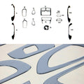 2001-2006 Hyundai Santa Fe Carbon Look Dashboard Console Trim Kit 14 Pcs
