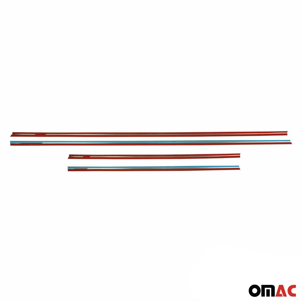 2006-2009 Land Rover Range Rover Sport Window Molding Trim Stainless Steel Silver 6x
