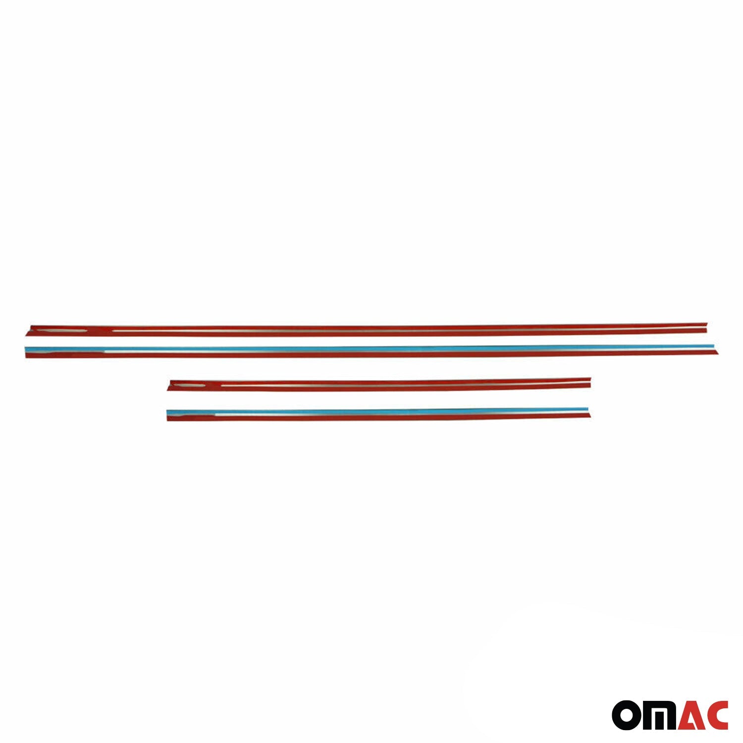 2006-2009 Land Rover Range Rover Sport Window Molding Trim Stainless Steel Silver 6x