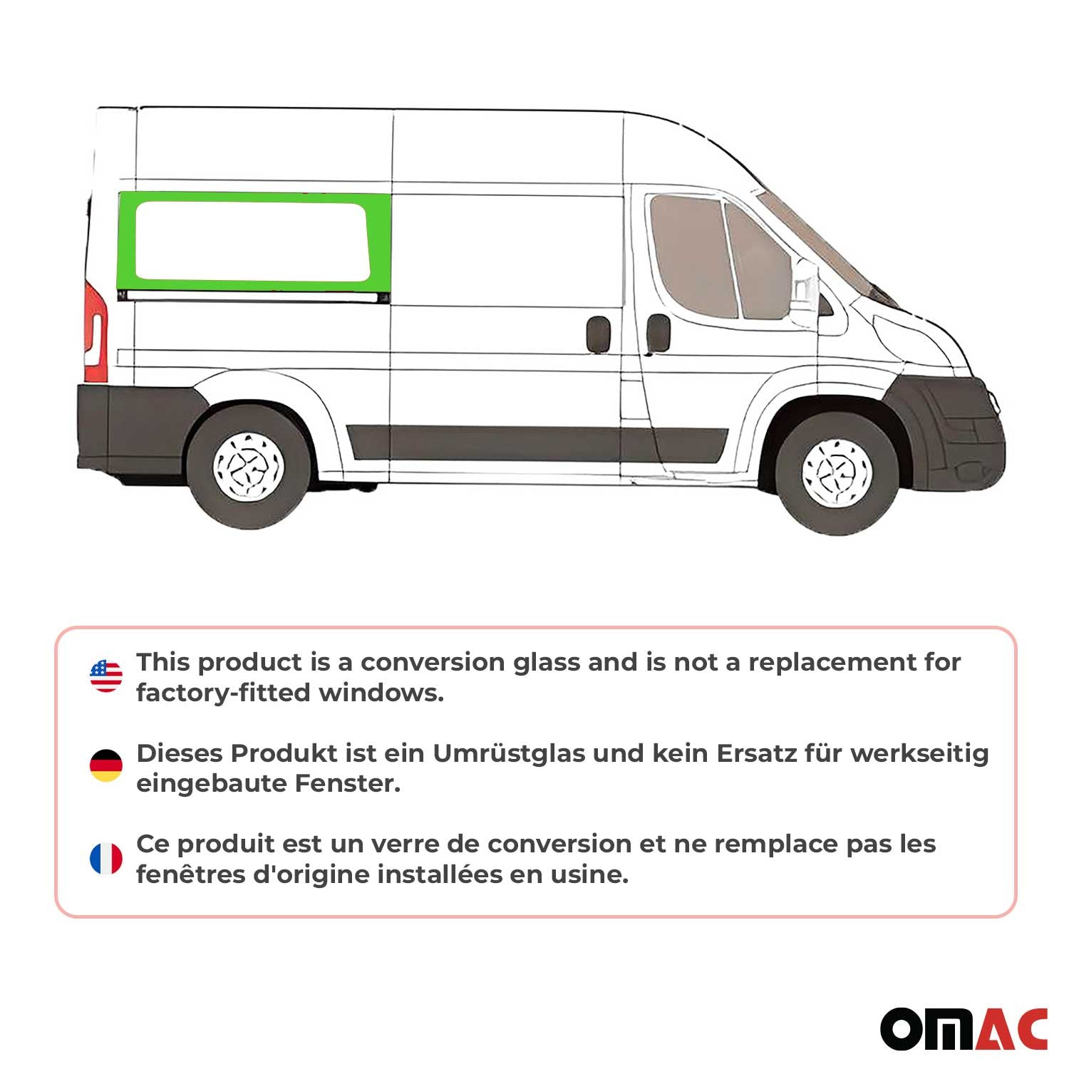 2014-2026 RAM ProMaster Window Glass