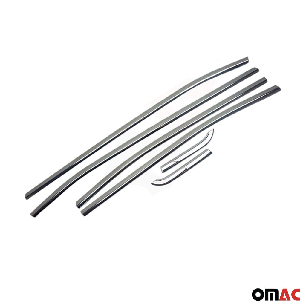 2015-2024 Jeep Renegade Window Molding Trim Streamer Steel Silver 6 Pcs