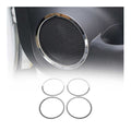 2014-2020 Nissan Rogue Speaker Audio Surround Trim Stainless Steel Silver 4 Pcs