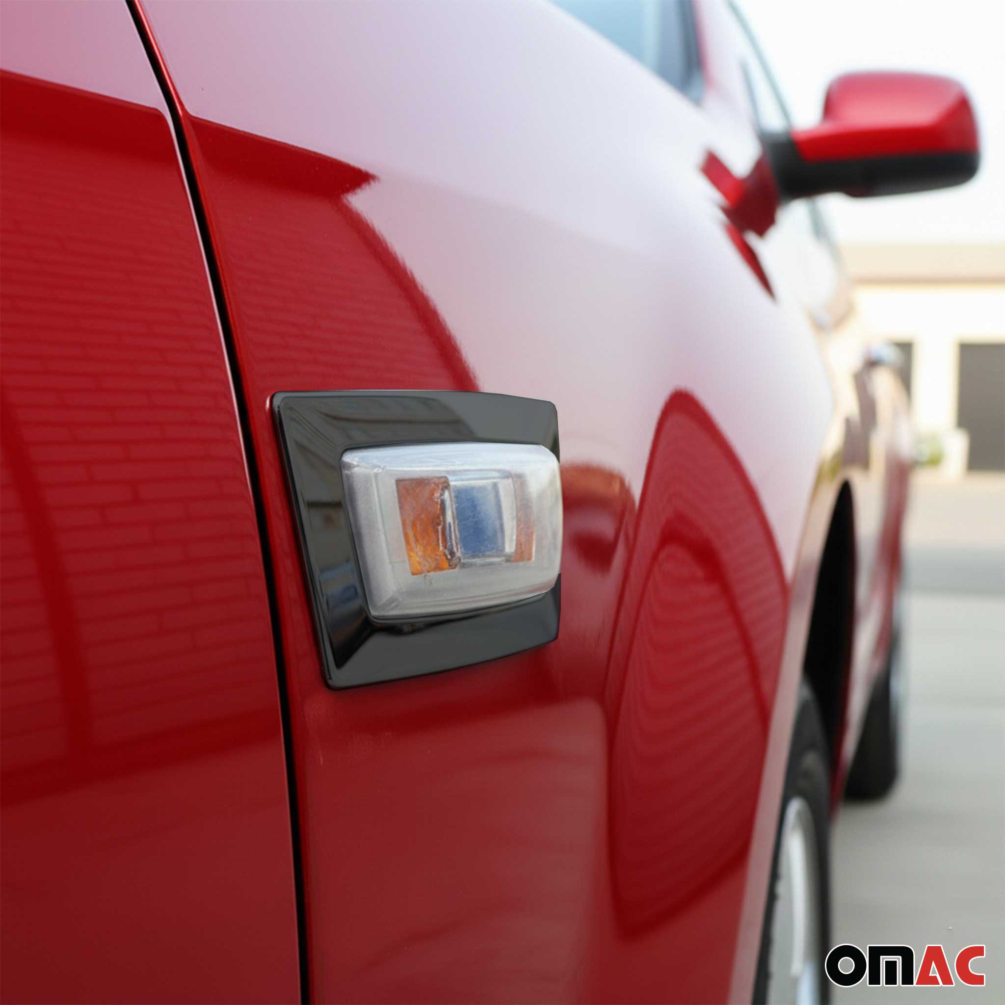 2015-2019 Opel Corsa Side Indicator Signal Trim Cover S. Steel Dark 2Pcs