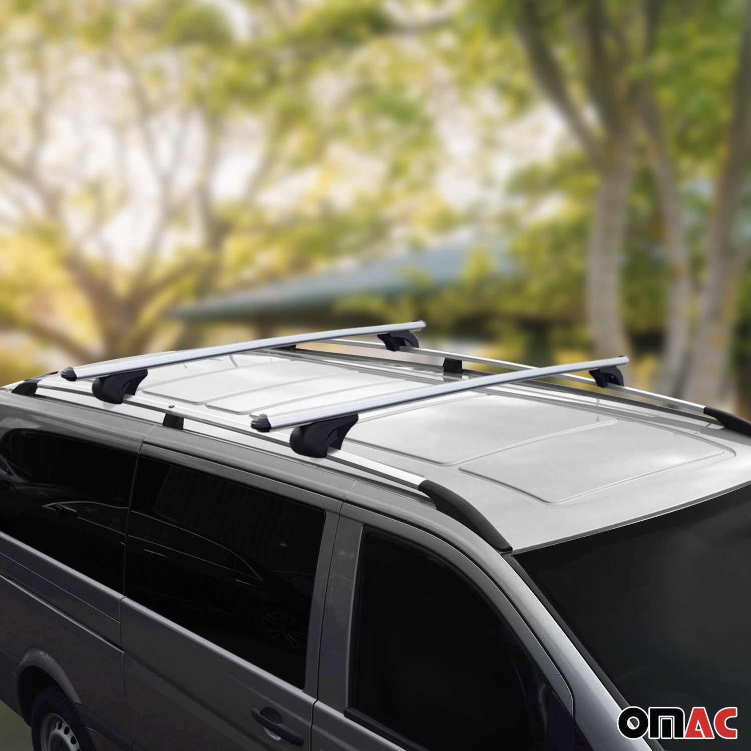 2016-2024 Mercedes Metris  L2 MWB Roof Racks & Roof Rack Rails Silver