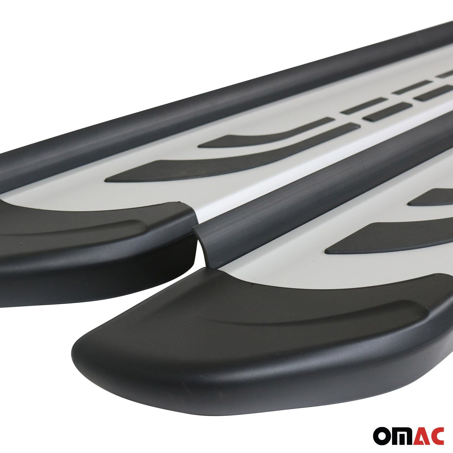2014-2018 Subaru Forester IV Running Boards Side Steps Silver
