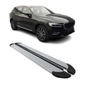 2018-2026 Volvo XC60 Side Step Nerf Bars Running Boards Alu Silver 2x