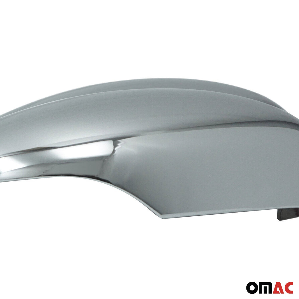 2011-2019 Ford Fiesta / B-Max Side Mirror Cover Caps Chrome Stainless Steel Silver 2Pcs