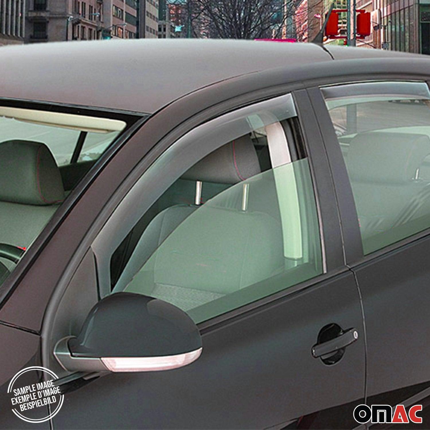 2014-2018 Mercedes Sprinter W906 Bug Shield Deflector & Window Visor Kit 3Pcs Smoke