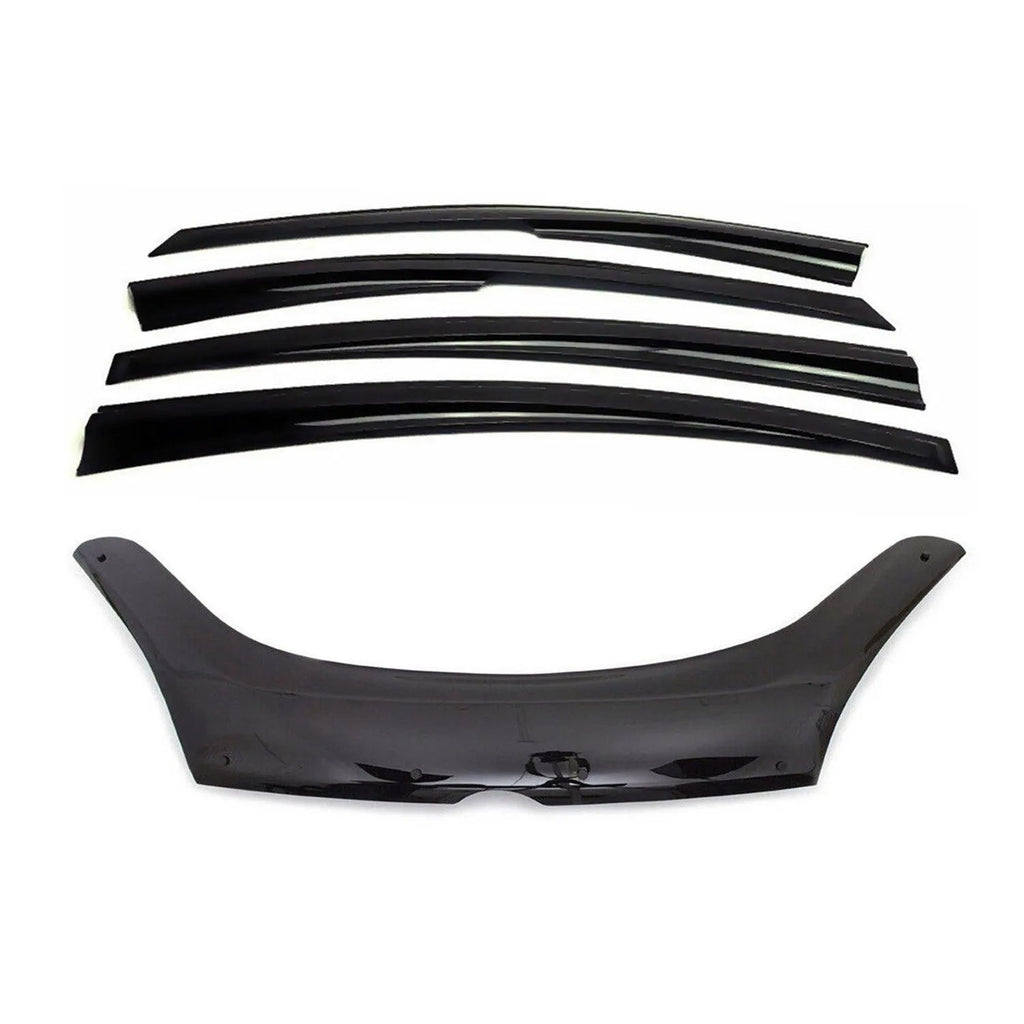 2019-2022 RAM ProMaster City Bug Shield Hood Deflector & Window Visor Vent Kit 5Pcs Smoke