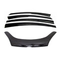 2019-2022 RAM ProMaster City Bug Shield Hood Deflector & Window Visor Vent Kit 5Pcs Smoke