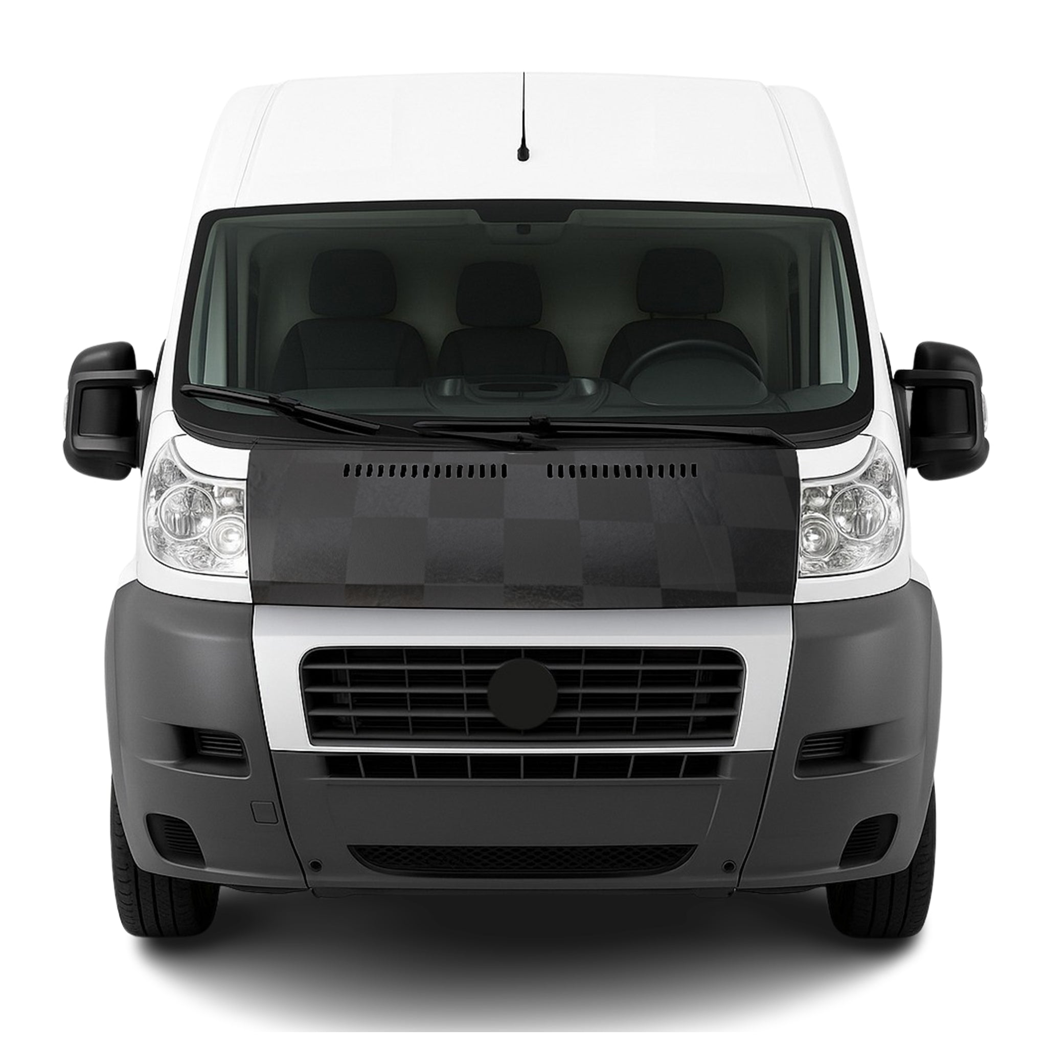2014-2022 RAM ProMaster Car Bonnet Mask Hood Bra Full Coverage Chequered