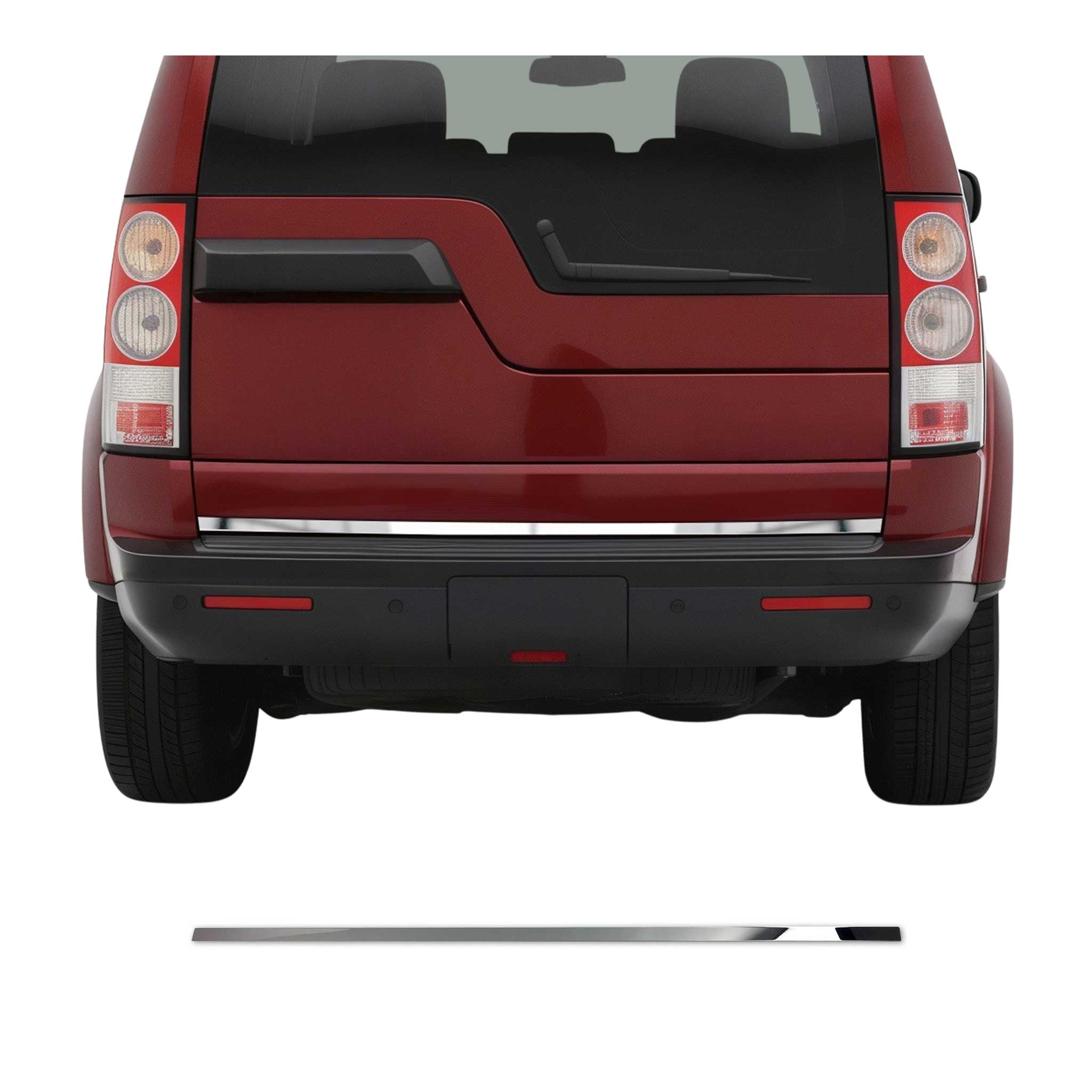 2005-2016 Land Rover LR3 LR4 Rear Trunk Molding Trim Stainless Steel Silver