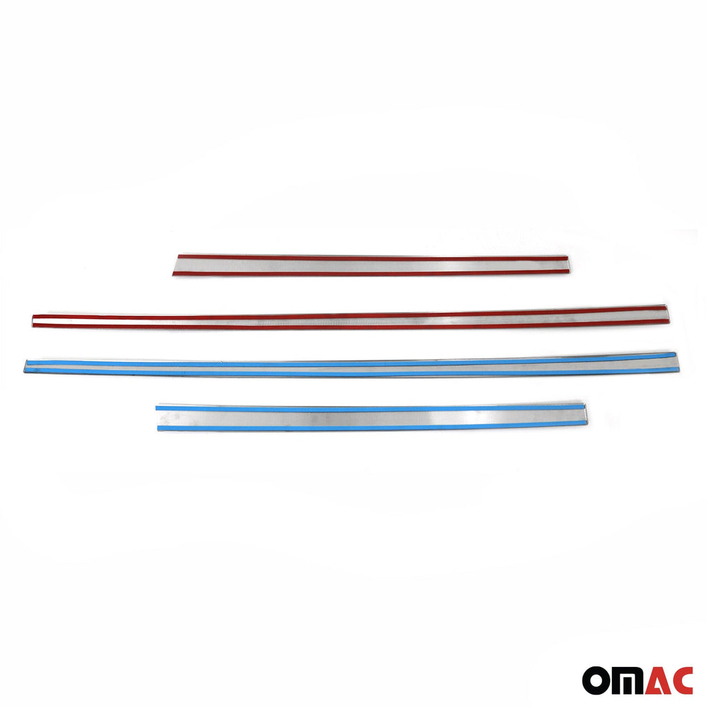 2011-2016 Kia Sportage Side Door Molding Trim Skirt Garnish Stainless Steel Silver 4Pcs