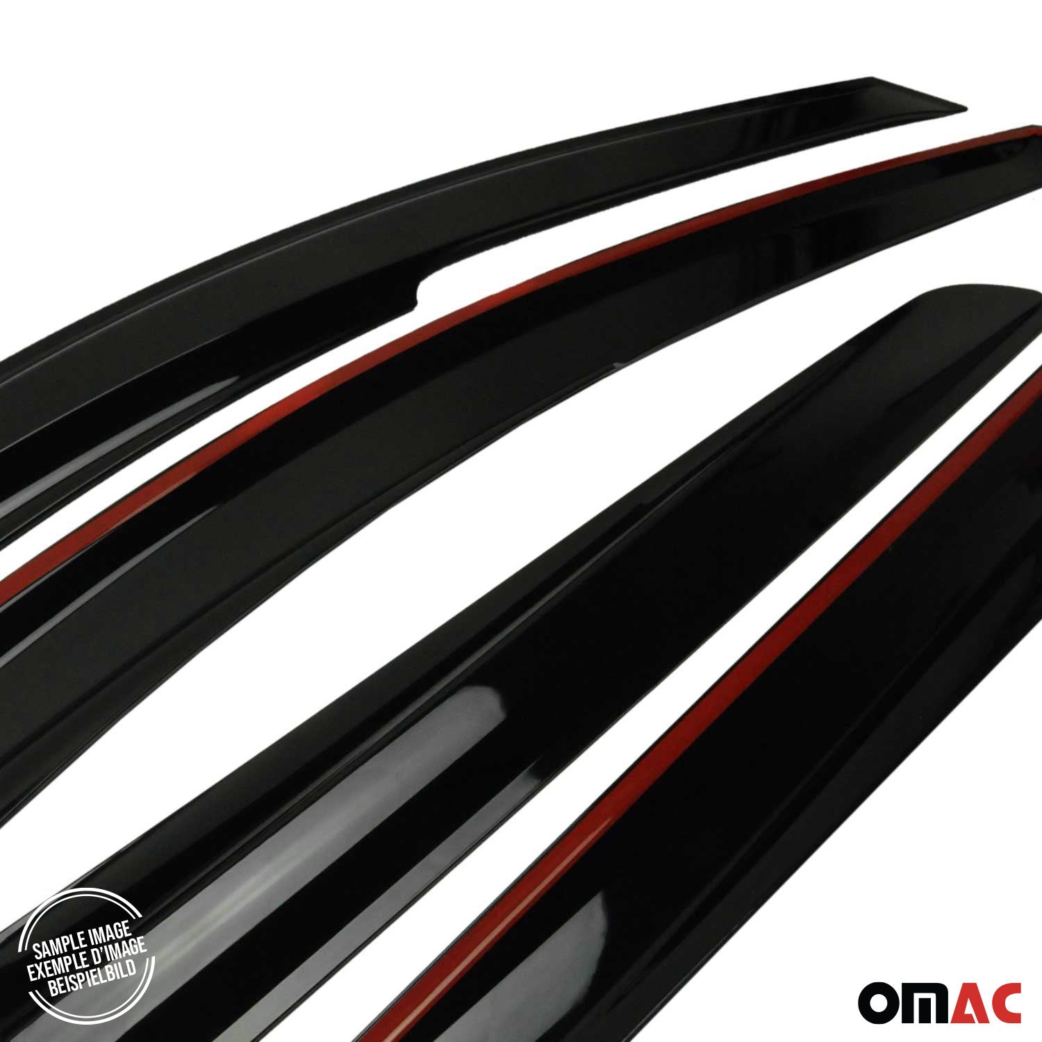 2005-2014 Nissan Frontier Window Visor Vent Rain Deflector 4Pcs Smoke