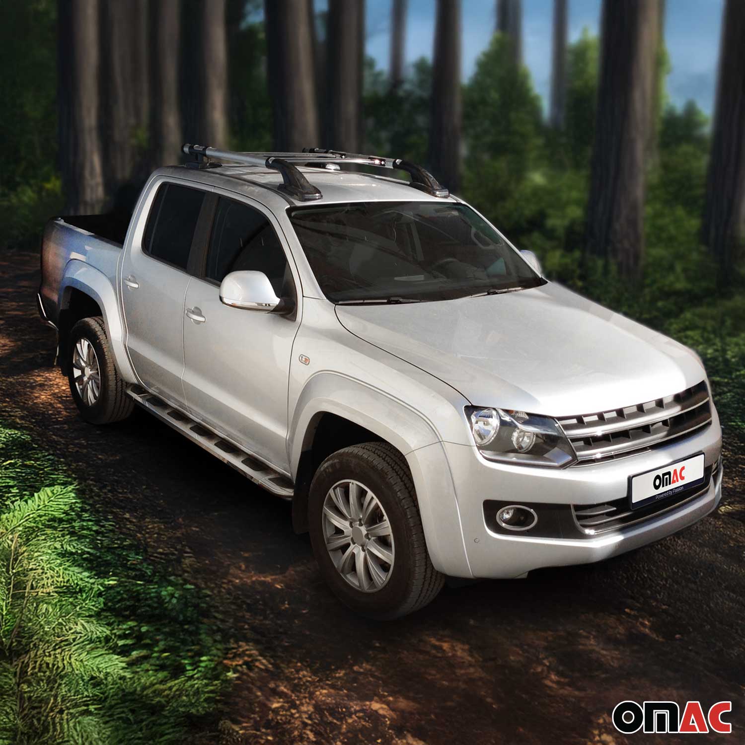 2019-2023 Ford Ranger Double Cab Roof Rack Rails Side Rails Silver