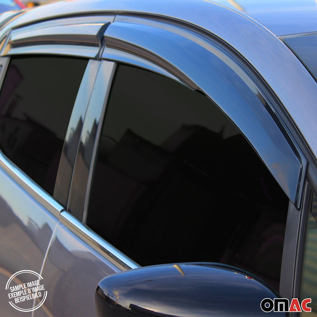 2009-2013 Toyota Corolla Sedan Window Visor Vent Rain Deflector 4Pcs Smoke