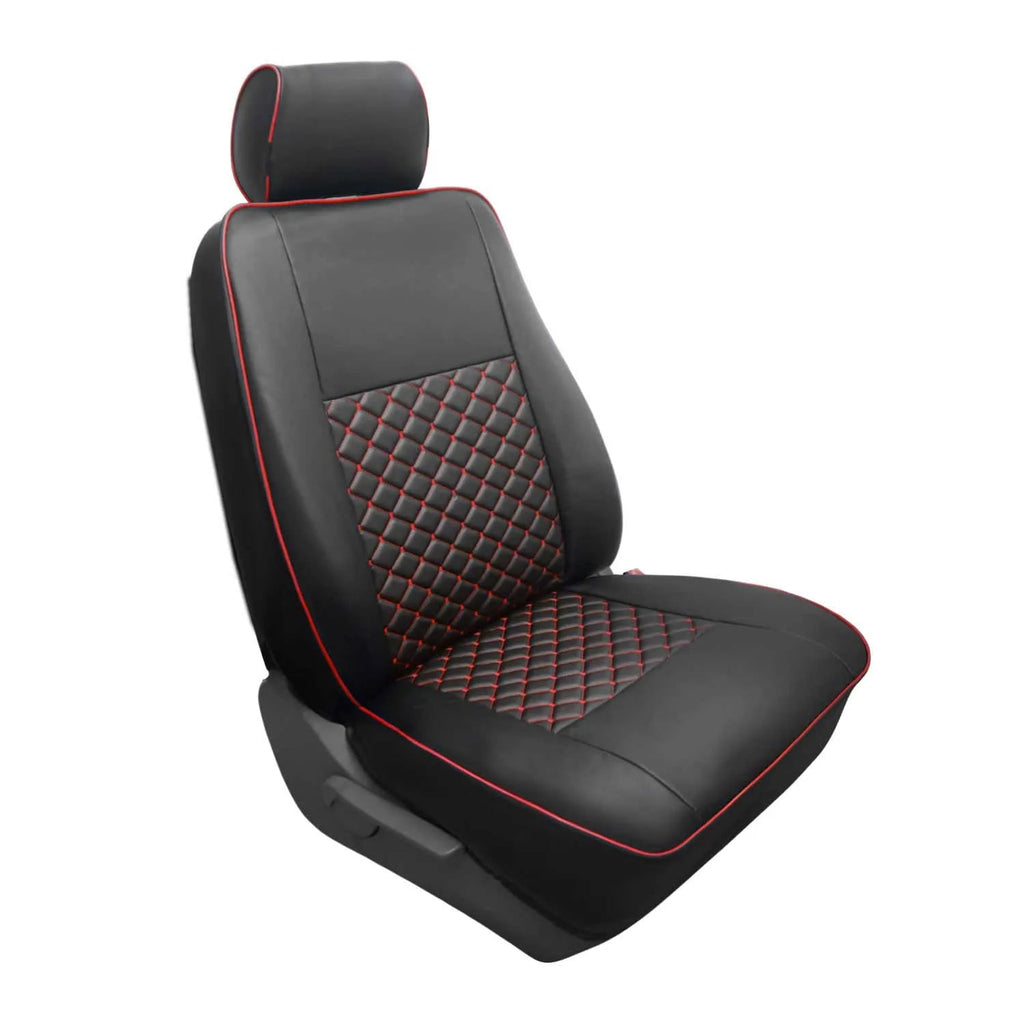 2015-2026 Ford Transit Leather Custom fit Car Seat Cover Black Red