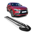 2011-2023 Mitsubishi Outlander Sport Running Boards Side Steps Silver