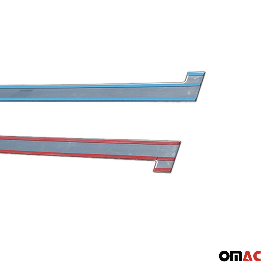 2015-2022 RAM ProMaster City Side Door Molding Trim Skirt Garnish Stainless Steel 2Pcs