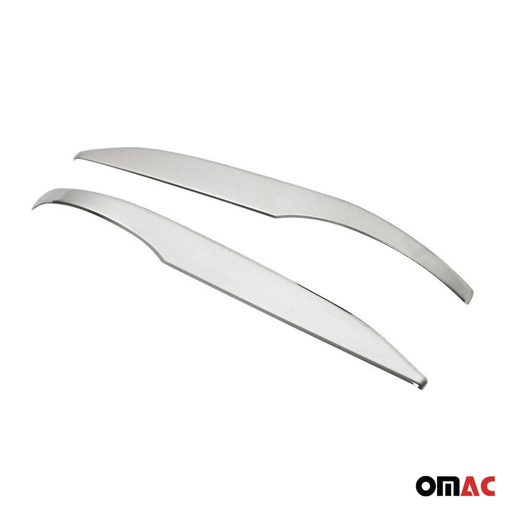 2014-2019 Toyota Highlander Side Mirror Cover Caps Stainless Steel Silver 2 Pcs