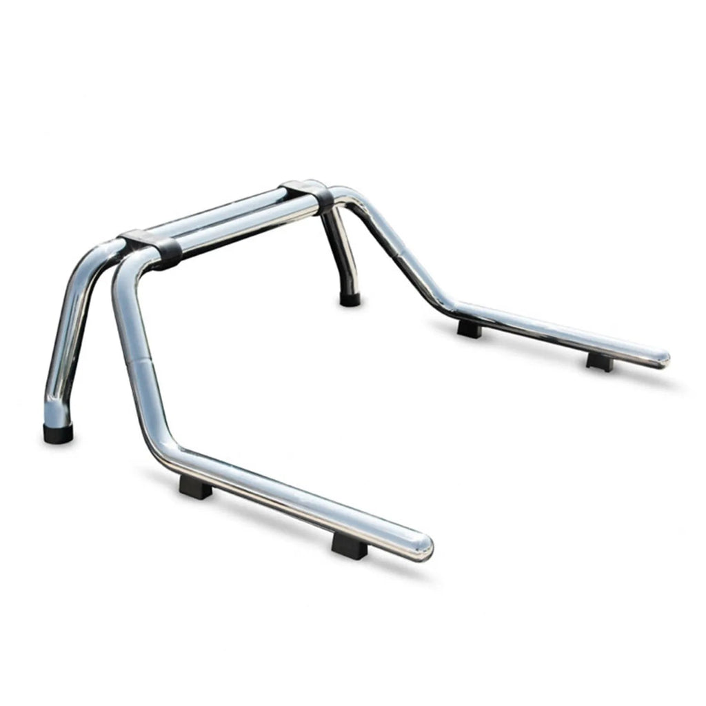 2005-2021 Nissan Frontier Sport Bar Truck Bed Chase Roll Bar Stainless Steel Silver