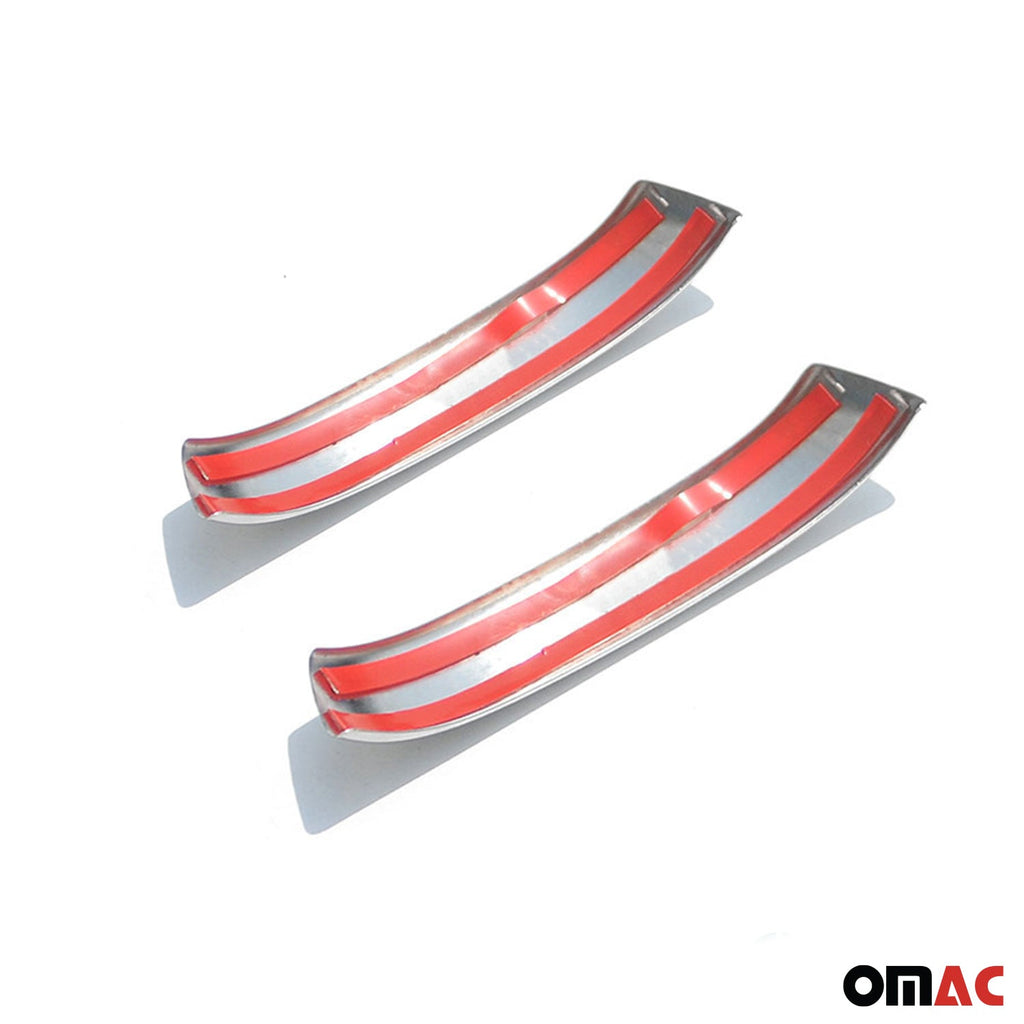 1998-2007 Smart ForTwo Car Door Handle Cover Trim Stainless Steel Chrome 2 Pcs