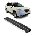 2014-2018 Subaru Forester IV Running Boards Side Steps Silver & Black