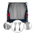 RAM ProMaster City Trunk Tailgate Curtain Gray 2 Privacy Curtains
